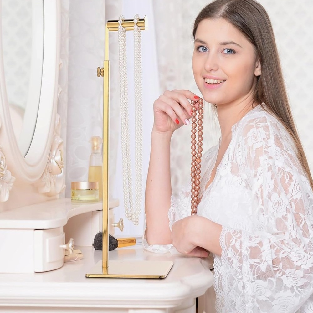 Gold Adjustable Display Stand for Handbags & Accessories - Picture 3 of 7